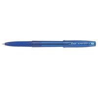PILOT confezione da 12 pezzi - penna sfera supergrip g con cappuccio blu punta fine 0.7mm pilot