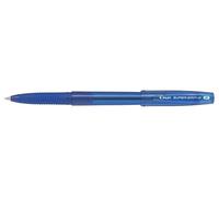 PILOT confezione da 12 pezzi - penna sfera supergrip g con cappuccio blu punta fine 0.7mm pilot