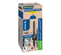 PILOT - Confezione da 20 G2 - Penna Roller a inchiostro gel retrattile e ricaricabile - Eccellente comfort di scrittura - Nero - Punta sottile