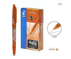 Pilot Frixion Ball 12pz penna sfera Cancellabile Ricaricabile Arancio punta 0,7m