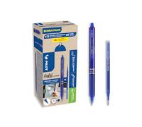 PILOT - FriXion Ball Clicker 07 + 12 ricariche - Penna cancellabile a inchiostro termosensibile - Penna Roller retrattile e ricaricabile - Blu - Punta media