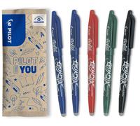 PILOT, Frixion Ball Pacco Da 5, Penna Cancellabile Al Calore Con Inchiostro Term