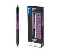 PILOT - FriXion Ball Plus Heralbony - Confezione Regalo - Penna Cancellabile - Edizione Limitata Artistica - Design Belgio - Retrattile e Ricaricabile - Inchiostro Nero - Punta Media