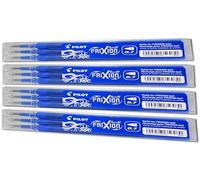 Pilot, Frixion Ball, ricambio per penna a sfera, 4 ricariche, set da 3 pezzi Blu