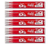 Pilot, Frixion Ball, ricambio per penna a sfera, 4 ricariche, set da 3 pezzi Rot