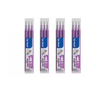 Pilot Frixion Ball ricambio per penna a sfera 4 ricariche set da 3 pezzi Violett