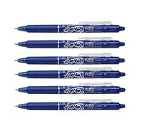 Pilot Frixion Clicker - Penna gel cancellabile con punta da 0,7 mm, inchiostro blu (confezione da 3)