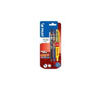 PILOT FriXion Clicker 0.7 Naruto Shippuden Limited Edition - Penna a sfera ricaricabile con inchiostro termosensibile a 2 penne (nero e blu) + 1 FriXion Light (giallo)