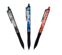 Pilot Pen - Kit 3 penne FriXion Clicker - Gel cancellabili 0,7 mm - Edizione Limitata ONE PIECE