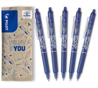 PILOT, Frixion Clicker Pacco Da 5, Penna Cancellabile Al Calore Con Inchiostro T