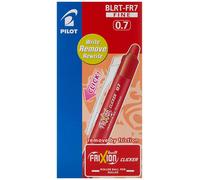 Pilot Frixion Clicker Retractable Erasable Rollerball 0.7 mm Tip - Red, Box of 1