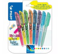 Pilot Frixion Evidenziatore Pastello Soft Cancellabile Set 8 Colori Assortiti