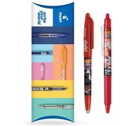 Pilot Frixion FR7 Naruto Shippuden Limited Edition - Penna a sfera cancellabile a calore/attrito, tratto medio, punta da 0,7 mm, confezione da 2 penne - FriXion Ball + Clicker (rosso)