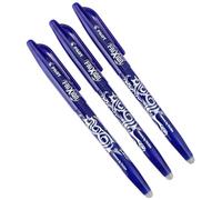 Pilot Frixion, penna a sfera cancellabile, colore blu, 3 pezzi singolo 3er Pack + Radierer Blu