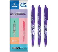 PILOT Frixion Penna Roller Cancellabile a Calore/Attrito FR7 - Tratto Medio Punta da 0,7mm - In Confezione Regalo a Busta - Confezione da 3 (Viola)