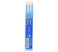 Pilot Frixion, ricarica penna roller con larghezza tratto 0,7 mm e inchiostro azzurro, confezione da 3 pezzi