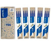 Pilot Frixion - Set di 5 ricariche Frixion con inchiostro cancellabile in blu, compatibile con Frixion Ball e Frixion Clicker - spessore medio - mina per penna a sfera