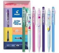 PILOT FriXion - Set di penne cancellabili, con clicker e bastoncini a sfera, confezione da 7