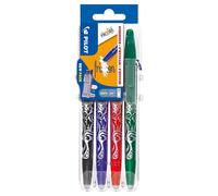 Pilot Frixion Sfera Medio Linea 4 Pezzi " Set 2 Go " Case- Nero Blu Rosse Verde
