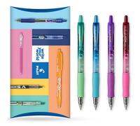 Pilot G-2-07 Bubble - Penna a sfera con inchiostro gel, retrattile, con impugnatura ergonomica, per scrivere, diari, schizzi, prendere appunti e creatività, inchiostro blu, confezione da 4