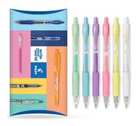 Pilot G-2 - Penne a sfera retrattili con inchiostro gel, punta da 0,7 mm, confezione da 6, colori pastello
