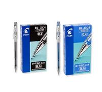 Pilot G-Tec-C4 Gel Rolling Ball Penne Ultra Fine Point Bundle 1 Dozzina Blu 1 Dozzina Nero