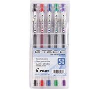 Pilot g-tec C4 Microtip penna roller a inchiostro gel in 5 pz assortiti