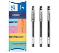 Pilot G-Tec C4 - Penna a sfera con inchiostro gel, punta da 0,4 mm, tratto da 0,2 mm, confezione da 3, colore: nero