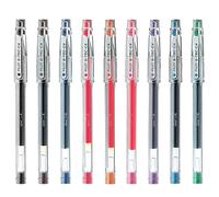 PILOT G-Tec C4 - Penna a sfera con inchiostro gel, punta da 0,4 mm, tratto da 0,2 mm, confezione da 9 colori