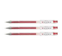 Pilot G TEC C4 - Set di 3 penne gel, colore: Rosso