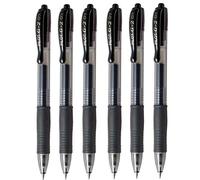 Pilot G2 07 Nero Sottile Retrattile Gel Inchiostro Penna a Sfera 0.7mm Punta 0.39mm Linea Ricaricabile BL-G2-7 (Confezione 6)