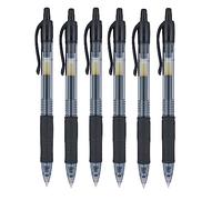 Pilot G2 07 - Penna roller a inchiostro gel retrattile, 0,7 mm, punta 0,39 mm, larghezza della linea ricaricabile BL-G2-7, confezione da 6 pezzi, colore: Nero