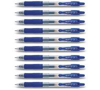 Pilot G207 penna a sfera con inchiostro gel, punta da 0.7 mm, Blue, 10 Stifte