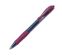 Pilot G207 - Penna a sfera con inchiostro gel, punta da 0,7 mm Einzelbett rosso scuro