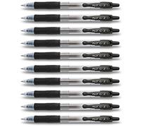 Pilot Pen Penna a sfera G207 con inchiostro gel punta 0,7 mm Nero 10 pezzi