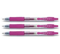 Pilot G207 - Penna a sfera con inchiostro gel, punta da 0,7 mm, Pink, 3 Stifte