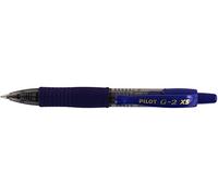 PILOT G207 Pixie - Pallone a sfera retrattile in gel, punta da 0,7 mm, confezione da 12, colore: Blu