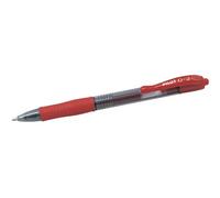 Pilot G210 - Penna a sfera retrattile in gel, 1,0 mm, confezione da 12, colore: Rosso