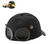 Pilot Goggles Baseball cap for Men, Korean Style Hat | Unisex cap with reverse goggle design, trendy streetwear accessory for daily outfits and outdoor use