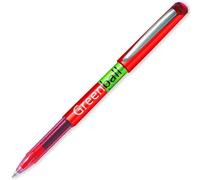 Pilot Greenball Liquido Inchiostro Penna a Sfera 0.7mm Punta Nero, Blu, Rosso