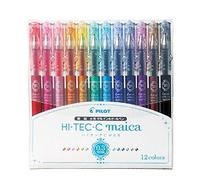Pilot Hi-Tec-C maica 0.3mm Extra Fine Point Ballpoint Pen 12-color Set