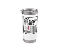 Pilot I Fly The Plane The Rest Is Noise Aviation Bicchiere termico in acciaio inox doppia parete