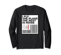Pilot I Fly The Plane The Rest Is Noise Aviation Maglia a Manica