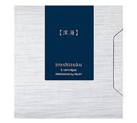 Pilot Iroshizuku - Cartucce d'inchiostro per penna stilografica Shin-Kai (blu scuro) 6 pezzi IRF-6S-SNK con adesivo Kanji Love