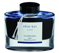 PILOT Iroshizuku Fountain Pen Ink - Bottiglia da 50 ml - Shin-kai Deep Sea Blu (Blue Gray) (Japan Import) (INK-50-SNK)