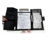 Pilot Knee Board con finitura in alluminio liscio, strumento perfetto per registrare dati di volo e grafici (VFR)