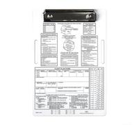 Pilot Knee Board per aviazione - IFR VFR alluminio Flight Notepad Holder con clip e cinghia elastica, ginocchiera per piloti, 24,9 x 16,5 cm (IFR)