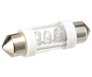 Pilot LA_58439 - Luce per tettuccio abitacolo SV8,5-8, 12 V, 3 LED, 10 x 36, colore: Bianco