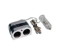 Presa corrente doppia con prolunga 12/24V Cavo da 200 cm, fusibile incorporato.