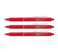 Pilot Lot de 3 Stylos roller rétractable Frixion Ball Clicker 0,7 Rouge